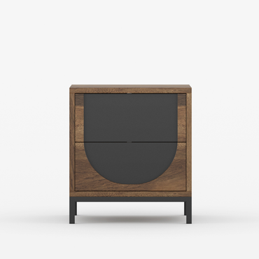 Arcova Solid Wood 2 Drawer Bedside Table