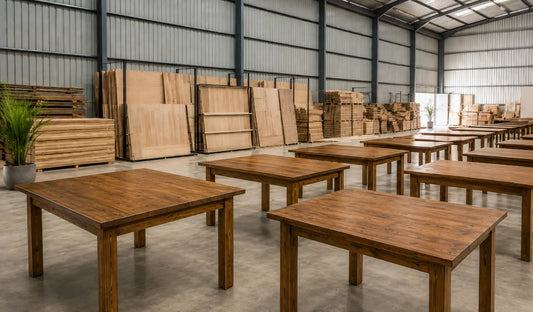 Custom Solid Wood Dining Table Manufacturing: From Design Brief to Container Loading
