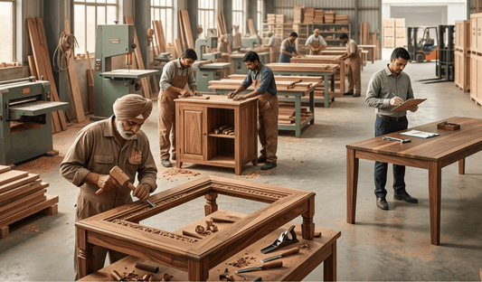 OEM Solid Wood Furniture Manufacturing from India