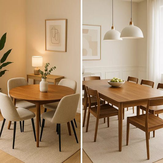 Round Vs. Rectangular Dining Table