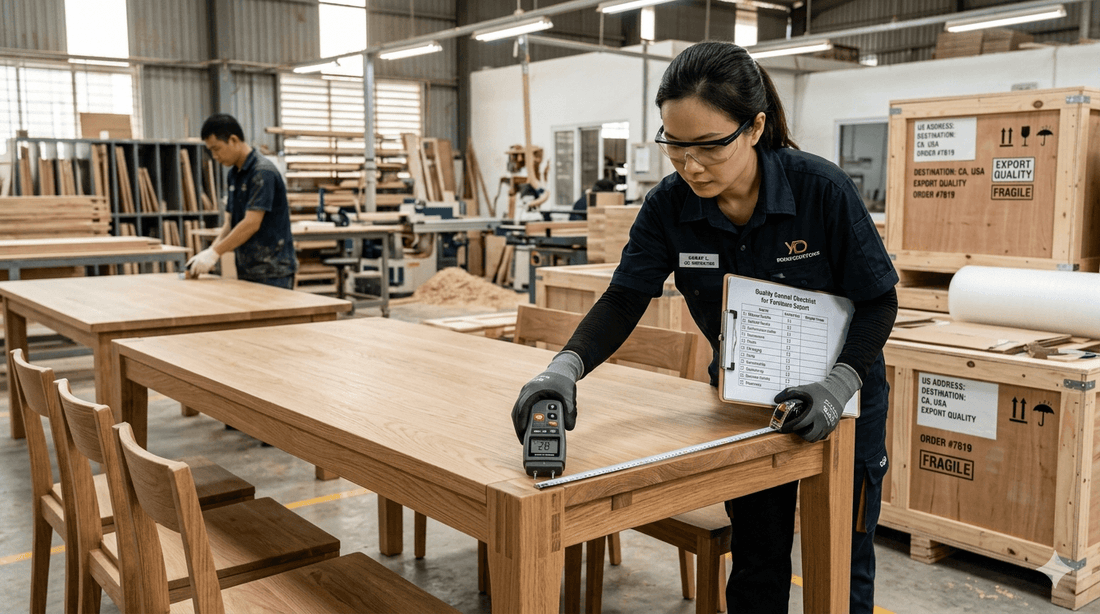 Solid Wood Furniture Quality Control Checklist for US Importers
