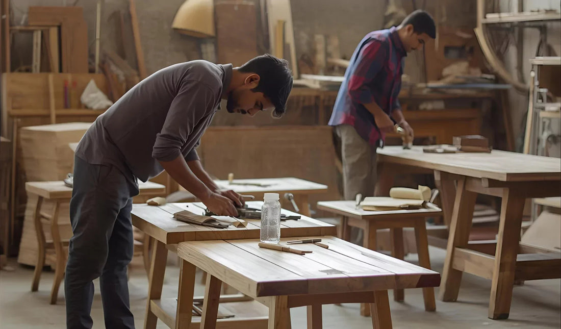 Illustration of Eco Friendly Furniture Production Methods