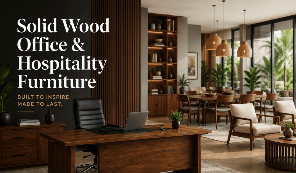 Solid Wood Office & Hospitality Furniture from India