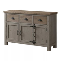 Brisano Farmhouse Style Solid Wood Storage Sideboard