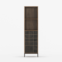 GeomeNovaire tric Inlay Door Storage Cabinet - Small