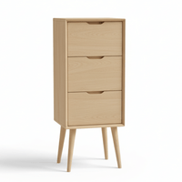 Ivryn Solid Wood Mid-Century Tall Chest of Drawer