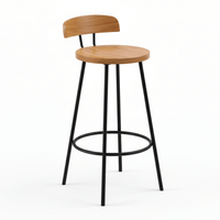 Kellor Modern Industrial Counter-Height Stool