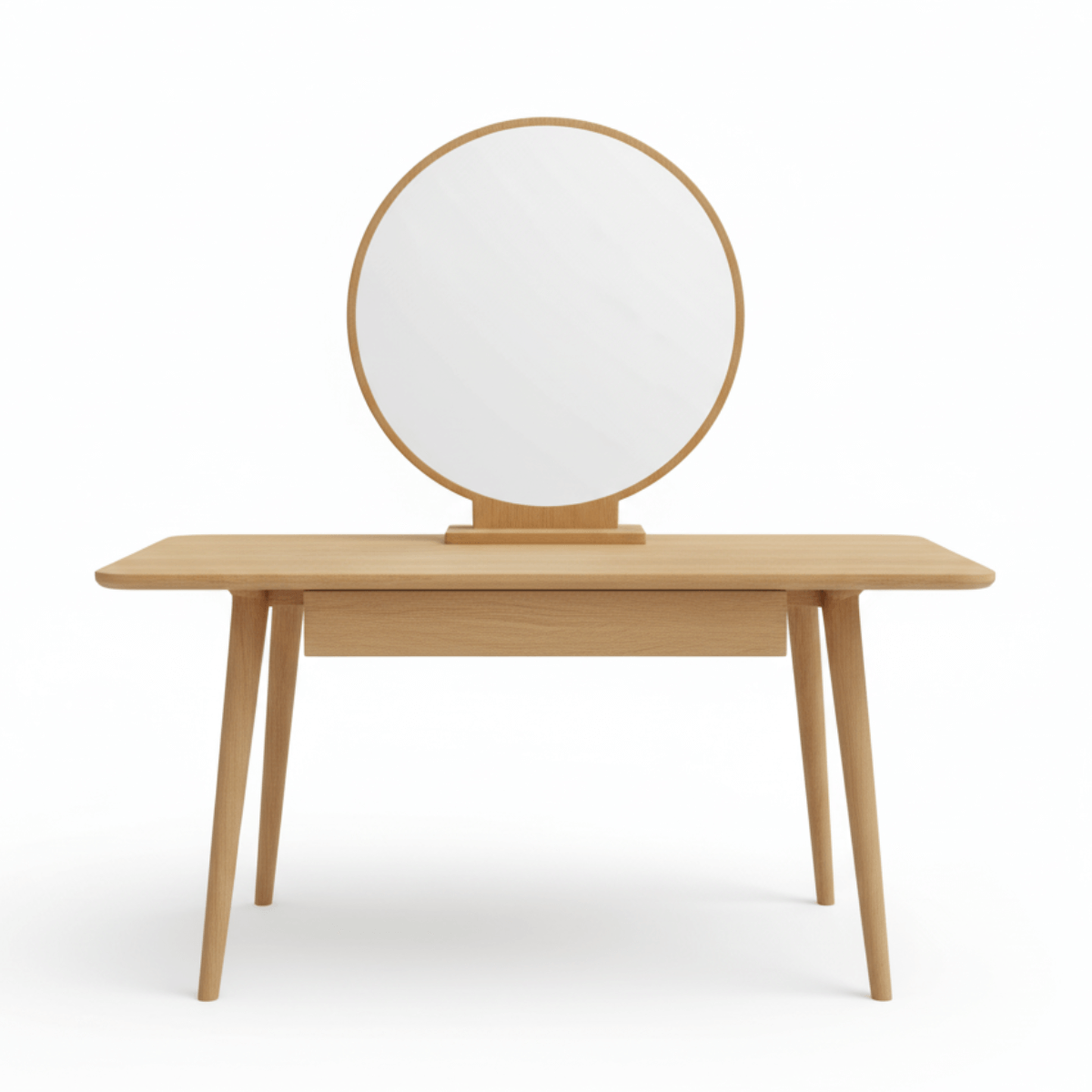 Korran Solid Wood Modern Dressing Table with Mirror