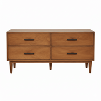 Morlen Wooden Mid-Century Rectangular Chest of Drawer