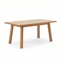 Norell Sleek Modern Solid Wood Rectangular Dining Table