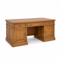 Orradyn Solid Wood Classic Double Pedestal Office Desk