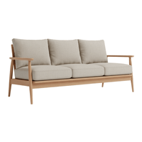 Orren Mid-Century Modern 3 Seater Sofa with Handrest