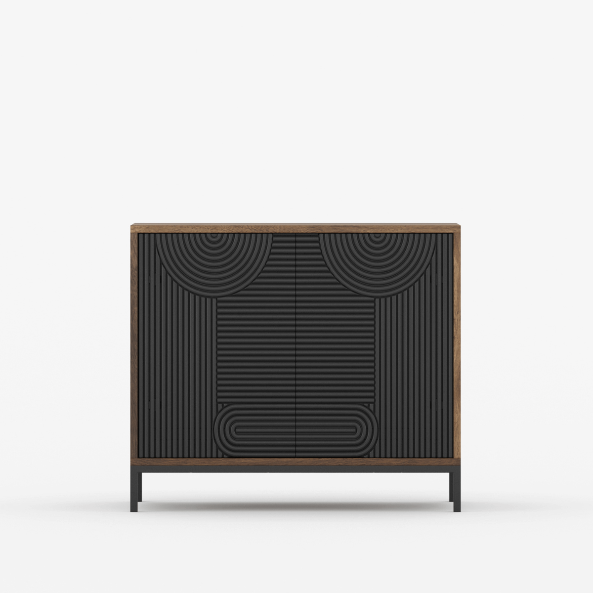 Renova Geometric Textured 2 Door Small Sideboard