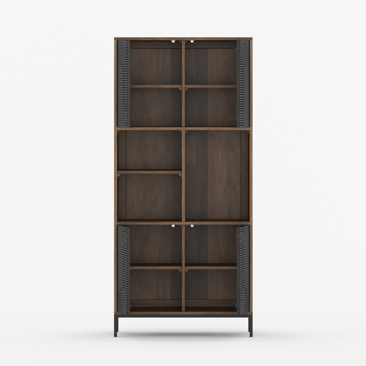 Renova Geometric Textured Door Storage Cabinet - Medium