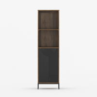 Renova Geometric Textured Door Storage Cabinet - Small