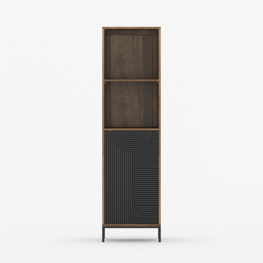 Renova Geometric Textured Door Storage Cabinet - Small