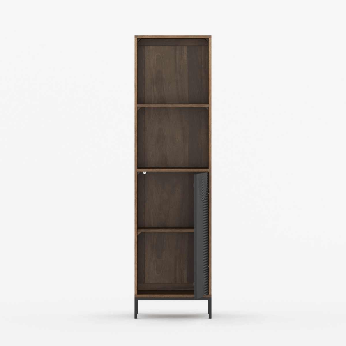 Renova Geometric Textured Door Storage Cabinet - Small