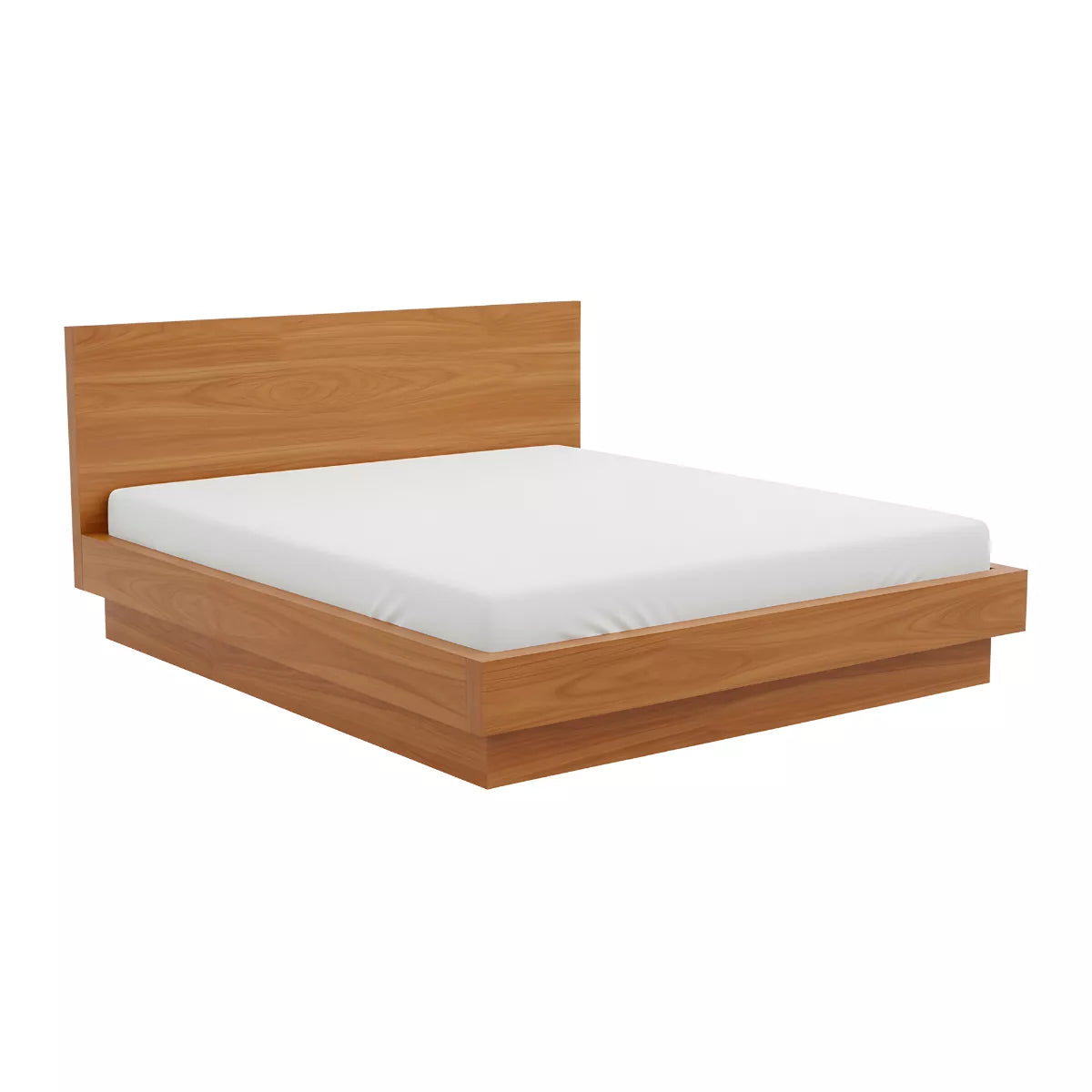Selthoria Boxy Structure Solid Wood Platform Bed
