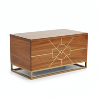 Talynne Solid Wood Modern Art Deco Storage Trunk