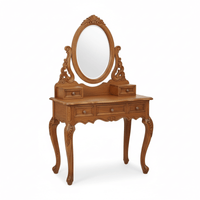 Voltra Solid Wood Victorian Style Dressing Table with Mirror
