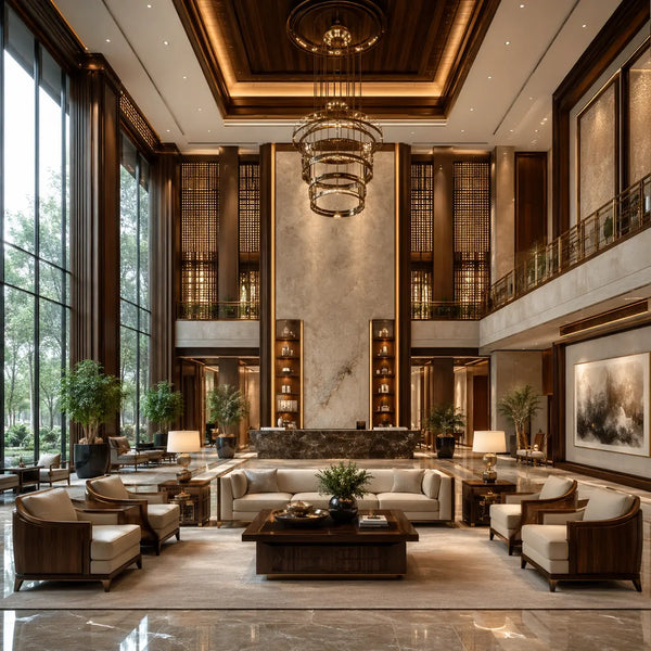 Luxury solid wood hotel furniture